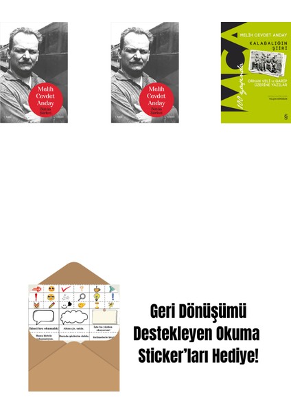 Melih Cevdet Anday - Bütün Şiirleri (Ciltli) + Melih Cevdet Anday - Bütün Şiirleri + Kalabalığın Şiiri + Okuma Sticker'ları
