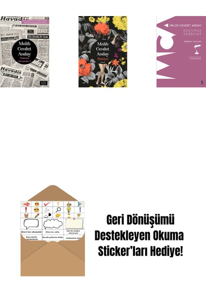 Müstear Zamanlar - 1 + Raziye (Ciltli) + Suçumuz Edebiyat + Okuma Sticker'ları