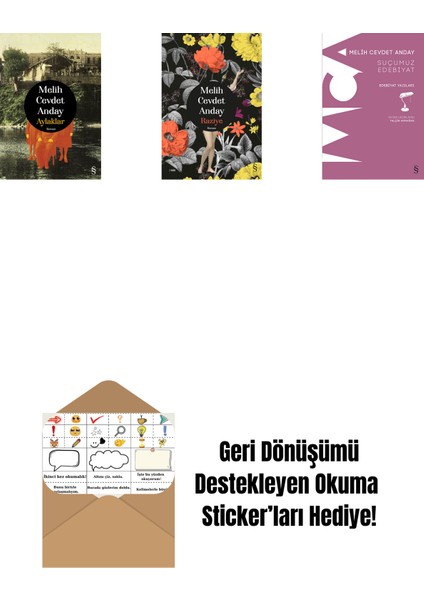 Aylaklar (Ciltli) + Raziye (Ciltli) + Suçumuz Edebiyat + Okuma Sticker'ları