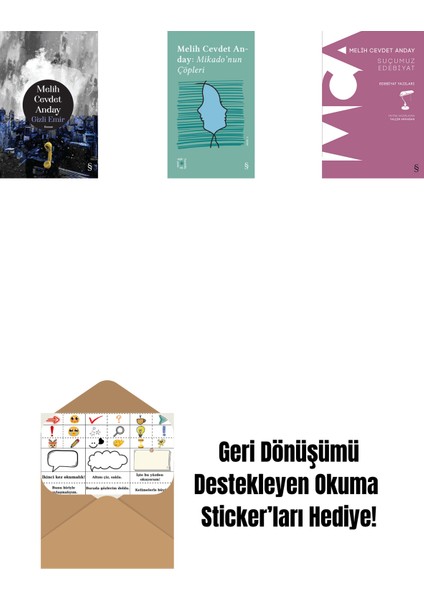 Gizli Emir (Ciltli) + Everest Açıkhava 3 - Mikado’nun Çöpleri + Suçumuz Edebiyat + Okuma Sticker'ları