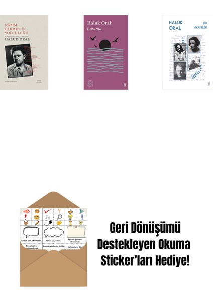 Nazım Hikmet’in Yolculuğu + Everest Açıkhava 31 - Lavinia + Şiir Hikâyeleri + Okuma Sticker'ları