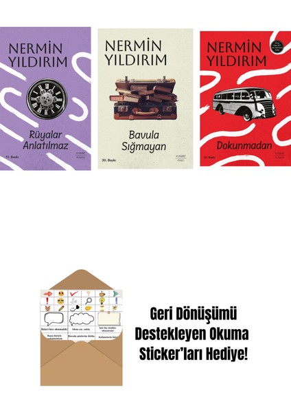Rüyalar Anlatılmaz (Ciltli) + Bavula Sığmayan + Dokunmadan + Okuma Sticker'ları