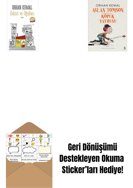 Eskici ve Oğulları (Midi Boy) + Aslan Tomson - Köpek Yavrusu + Okuma Sticker'ları