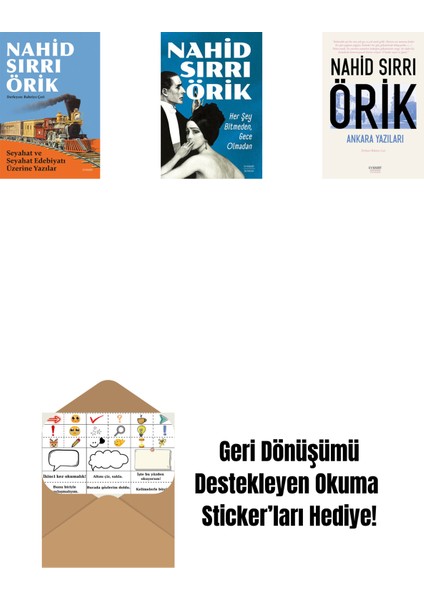Seyahat ve Seyahat Edebiyatı Üzerine Yazılar + Her Şey Bitmeden, Gece Olmadan + Ankara Yazıları + Okuma Sticker'ları
