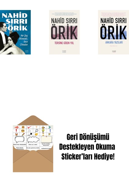 Her Şey Bitmeden, Gece Olmadan + Tersine Giden Yol + Ankara Yazıları + Okuma Sticker'ları