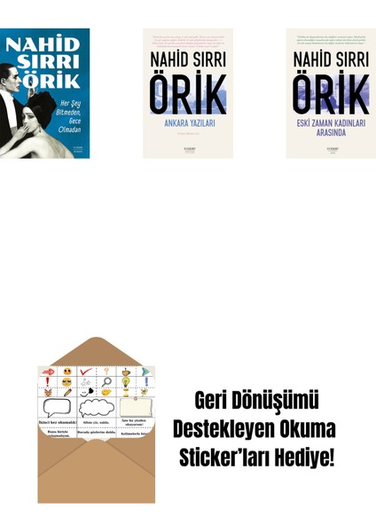 Her Şey Bitmeden, Gece Olmadan + Ankara Yazıları + Eski Zaman Kadınları Arasında + Okuma Sticker'ları
