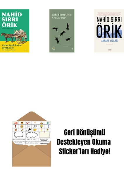 Vatan Beldelerine Seyahatler + Everest Açıkhava 29 - Kedilere Dair + Ankara Yazıları + Okuma Sticker'ları