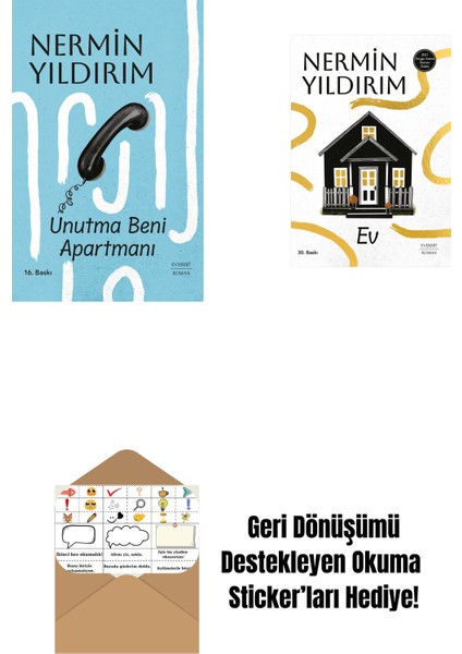 Unutma Beni Apartmanı (Ciltli) + Ev + Okuma Sticker'ları