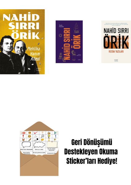 Mehlika Hanım Ailesi + Nahid Sırrı Örik - Toplu Öyküler (Ciltli) + Resim Yazıları + Okuma Sticker'ları