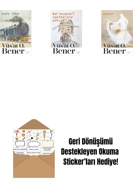 Kara Tren + Bay Muannit Sahtegi'nin Notları + Kapan + Okuma Sticker'ları