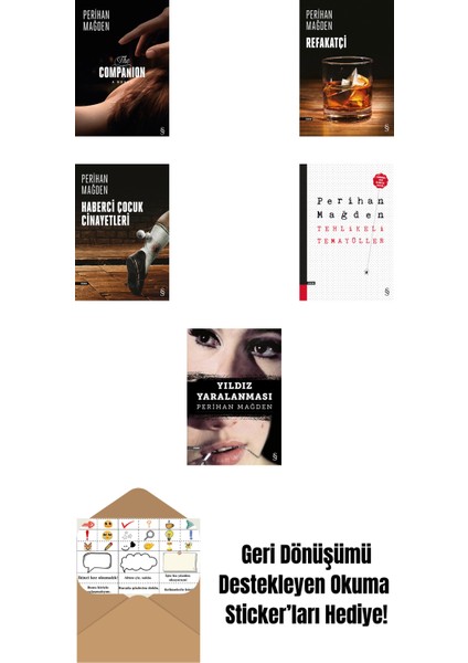 Perihan Mağden 5 Kitap Set + Okuma Sticker'ları