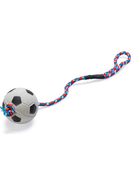 Köpek Oyuncağı, Ipli Top, Kauçuk, 30CM Top 6cm Sptgl