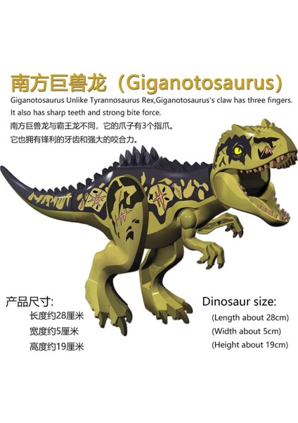 Büyük Boy Uyumlu Jurassic Dinozor Oyuncak 28CMX17 cm