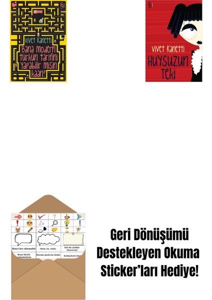 Bana Modern Türkün Tarifini Yapabilir Misin Kaan? + Huysuzun Teki + Okuma Sticker'ları