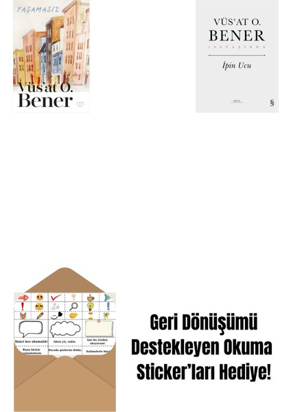 Yaşamasız + Ipin Ucu (Ciltli) + Okuma Sticker'ları