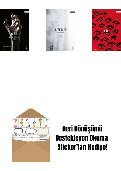 Yarım Ağaçlar + Istanbul'a + Kör + Okuma Sticker'ları
