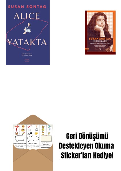 Alice Yatakta + Yeniden Doğan + Okuma Sticker'ları
