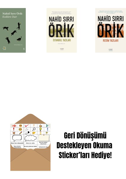 Everest Açıkhava 29 - Kedilere Dair + Istanbul Yazıları + Resim Yazıları + Okuma Sticker'ları