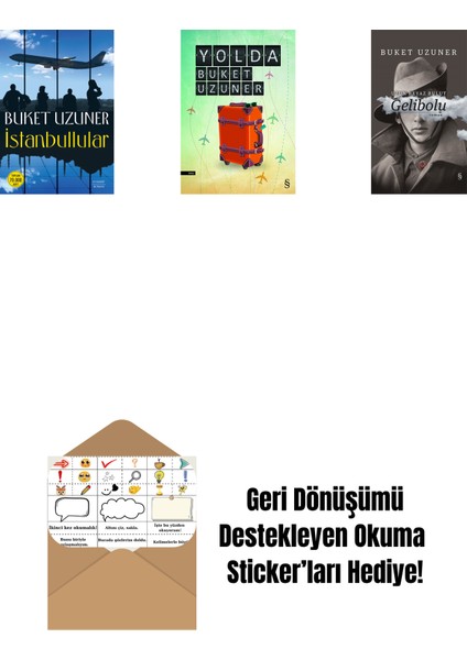 Istanbullular + Yolda + Gelibolu (Ciltli) + Okuma Sticker'ları