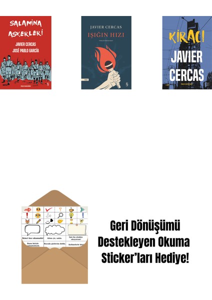 Salamina Askerleri (Çizgi Roman) + Işığın Hızı + Kiracı + Okuma Sticker'ları