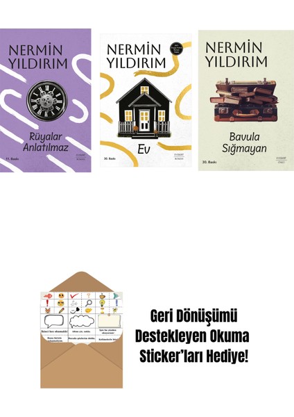 Rüyalar Anlatılmaz (Ciltli) + Ev + Bavula Sığmayan + Okuma Sticker'ları