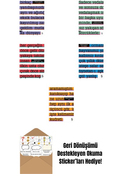 Orhan Alkaya 5 Kitap Set + Okuma Sticker'ları