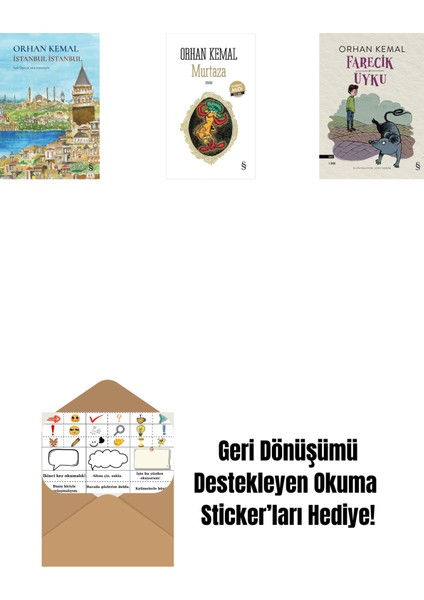 Istanbul Istanbul (Ciltli) + Murtaza (Midi Boy) + Farecik Uyku + Okuma Sticker'ları