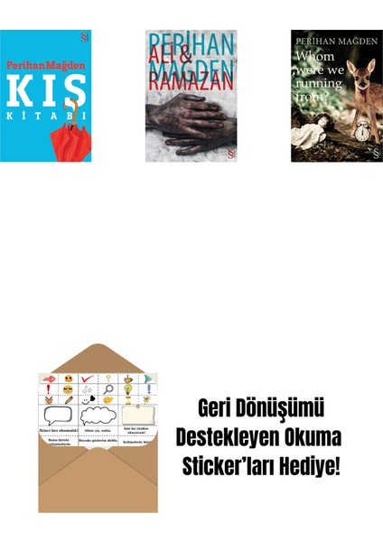 Kış Kitabı + Ali And Ramazan + Whom Were We Running From? + Okuma Sticker'ları