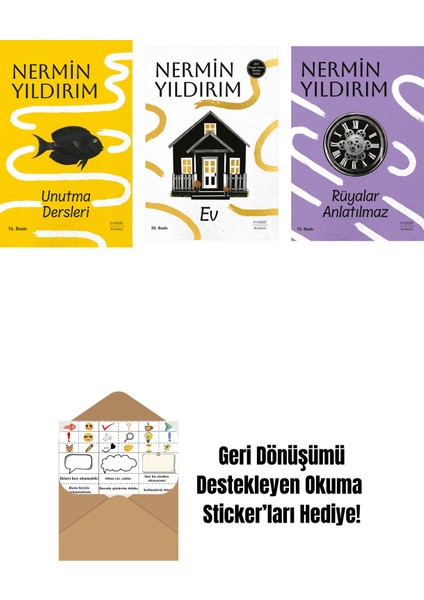 Unutma Dersleri (Ciltli) + Ev + Rüyalar Anlatılmaz + Okuma Sticker'ları