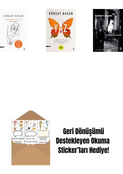 Dışarda Kötülük Vardı (Ciltli) + Yaz + Music By My Bedside + Okuma Sticker'ları