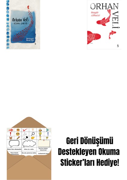 Orhan Veli - Resimli Şiirler (Bez Ciltli) + Hoşgör Köftecisi + Okuma Sticker'ları