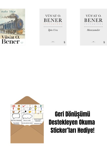 Kara Tren + Ipin Ucu (Ciltli) + Manzumeler (Ciltli) + Okuma Sticker'ları