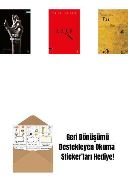 Yarım Ağaçlar + Azap + Pas + Okuma Sticker'ları