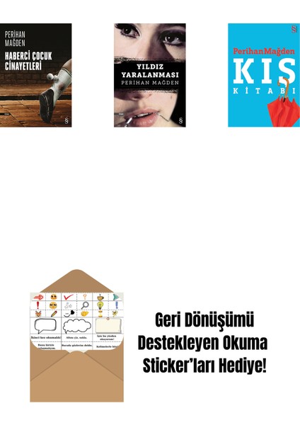 Haberci Çocuk Cinayetleri + Yıldız Yaralanması + Kış Kitabı + Okuma Sticker'ları