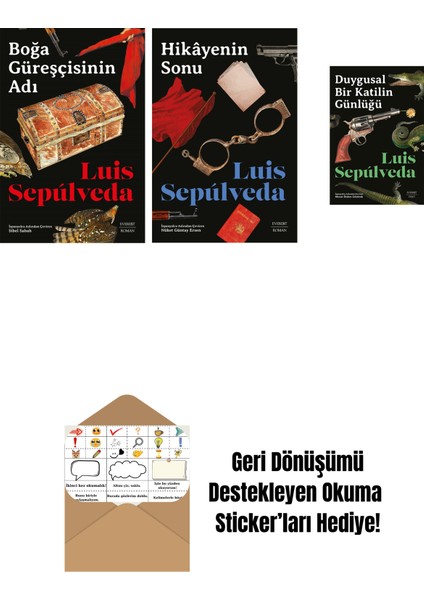 Boğa Güreşçisinin Adı + Hikâyenin Sonu + Duygusal Bir Katilin Günlüğü + Okuma Sticker'ları