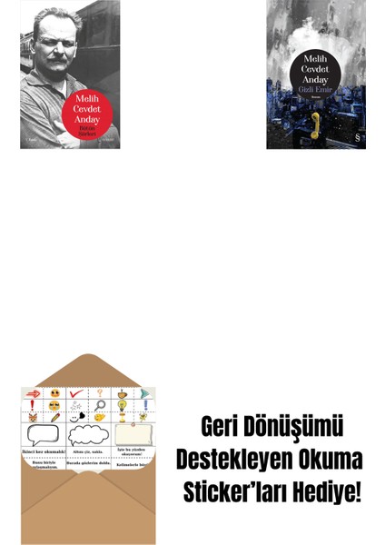 Melih Cevdet Anday - Bütün Şiirleri + Gizli Emir (Ciltli) + Okuma Sticker'ları