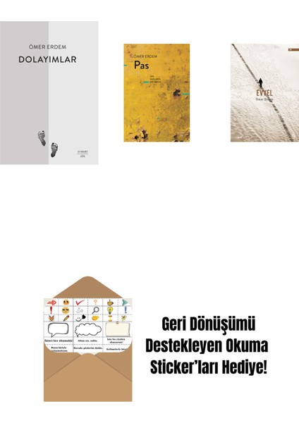 Dolayımlar + Pas + Evvel + Okuma Sticker'ları