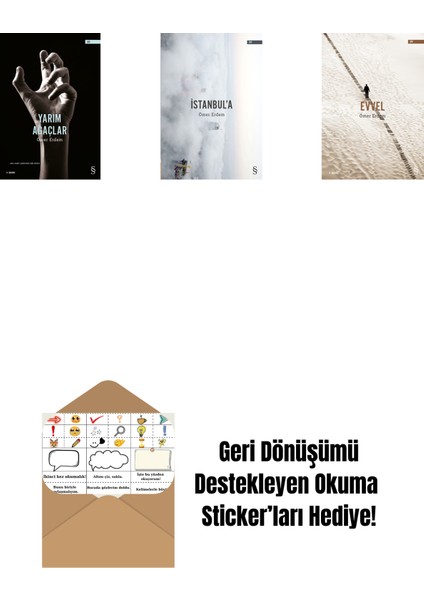 Yarım Ağaçlar + Istanbul'a + Evvel + Okuma Sticker'ları