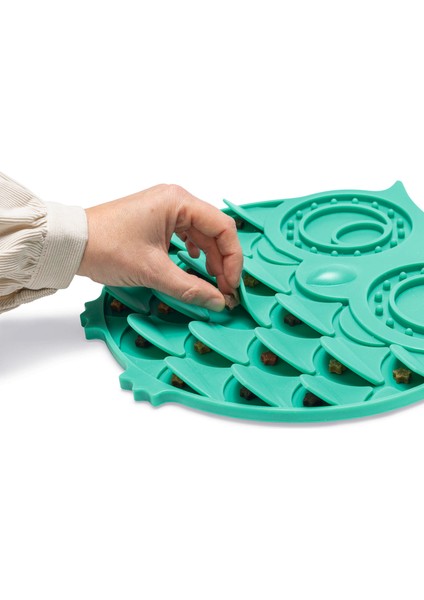 Yavru Köpek Mama Yeme Oyuncağı, Baykuş Şeklinde, Silikon, Yeşil, 30X28CM Sptgl fırsatları