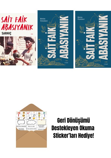 Sarnıç + Bütün Öyküleri - Sait Faik Abasıyanık (Ciltli) + Bütün Öyküleri - Sait Faik Abasıyanık + Okuma Sticker'ları