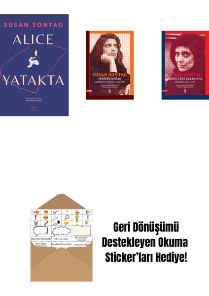 Alice Yatakta + Yeniden Doğan + Bilinç Tene Kuşanınca + Okuma Sticker'ları
