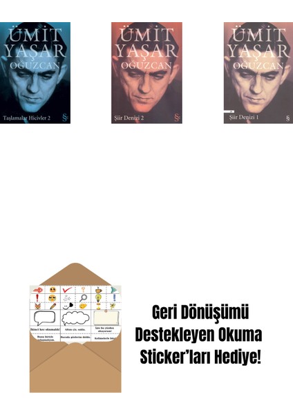 Taşlamalar Hicivler 2 + Şiir Denizi 2 + Şiir Denizi 1 + Okuma Sticker'ları