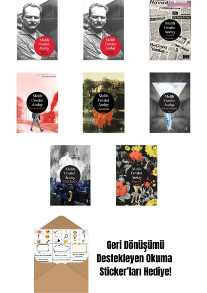 Melih Cevdet Anday 8 Kitap Set + Okuma Sticker'ları