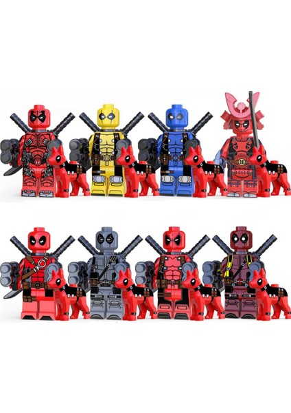 8 Li Yapı Taşları Seti Deadpool Görsel Gibidir