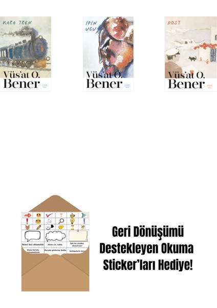 Kara Tren + Ipin Ucu + Dost + Okuma Sticker'ları