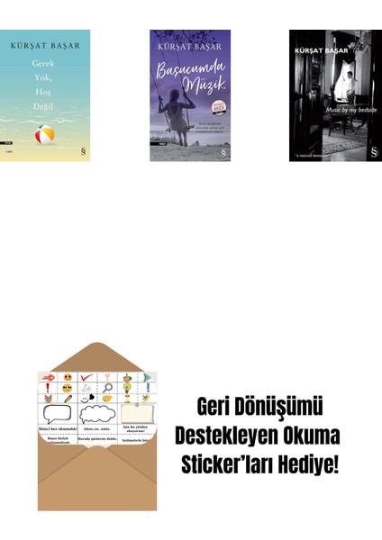 Gerek Yok, Hoş Değil + Başucumda Müzik (Midi Boy) + Music By My Bedside + Okuma Sticker'ları