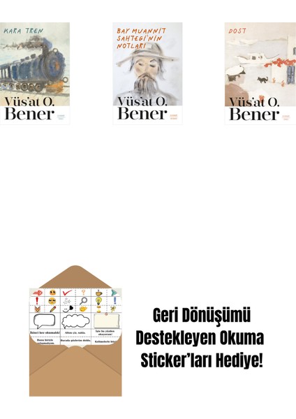 Kara Tren + Bay Muannit Sahtegi'nin Notları + Dost + Okuma Sticker'ları