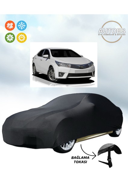Toyota Corolla Sedan 2015 Model Araba Brandası,oto Branda Alttan Bağlantı Tokalı Siyah