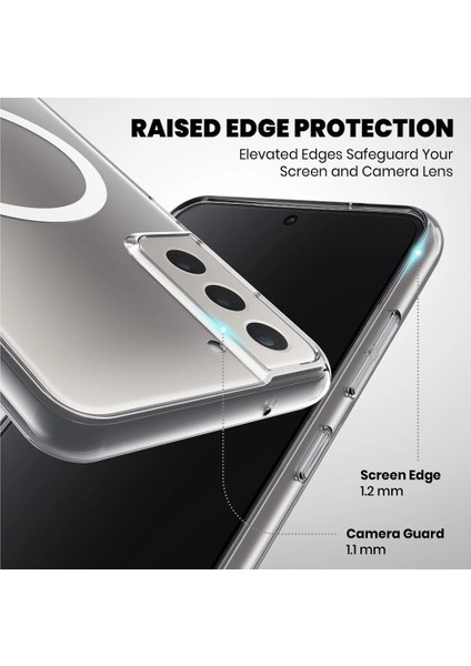 Samsung Galaxy S21 Fe Kılıf Sararmaz Slim Magsafe Wireless Kablosuz Şarj Uyumlu Manyetik Şeffaf Kapak indirimleri