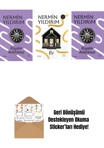 Rüyalar Anlatılmaz (Ciltli) + Ev + Rüyalar Anlatılmaz + Okuma Sticker'ları